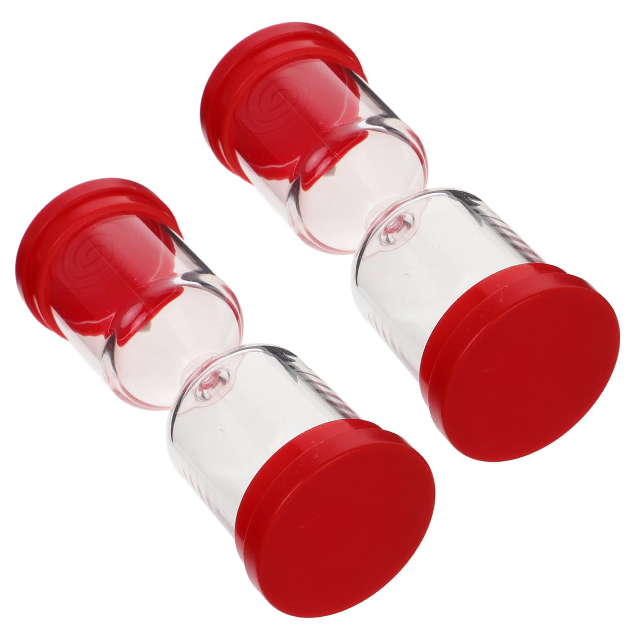 DIYEAH 2Pcs Refillable Hourglass Timer Empty Fillable Sand Timer for Crafts and Home Decor Multifunctional Sand Hourglass for Workouts Study and Cooking 4.92X1.73X1.73In