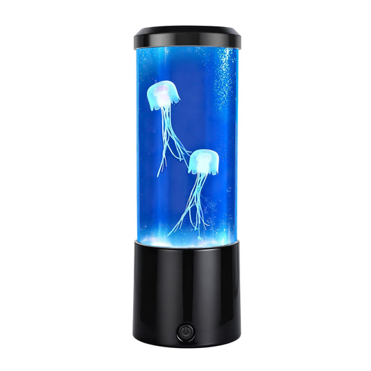 ALYRMEI Jellyfish Lamp with 7 Colors Changing Effects,Jellyfish Night Light Table Lamp with 4 Modes Lighting,Jellyfish Lava Mood Lamp for Home Decorations Office Gifts for Lover Kids Adults