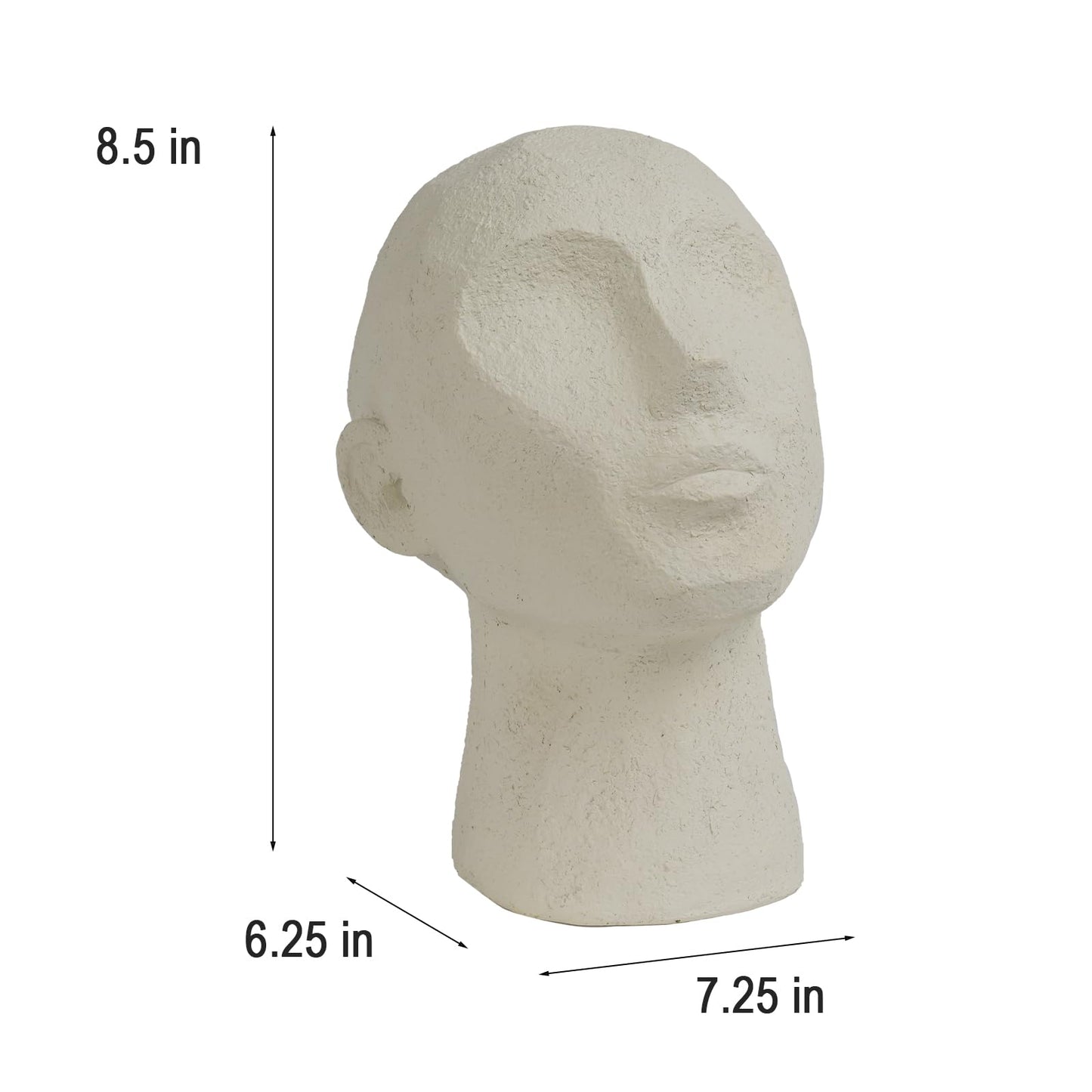 LC LCdecohome Abstract Decor Sculptures Home Decor - Resin Thinker Human Head Statue Shelf Decorations Bust Statues for Living Room Office Table Art Decor Accents 7.25 * 6.25 * 8.5 Inch
