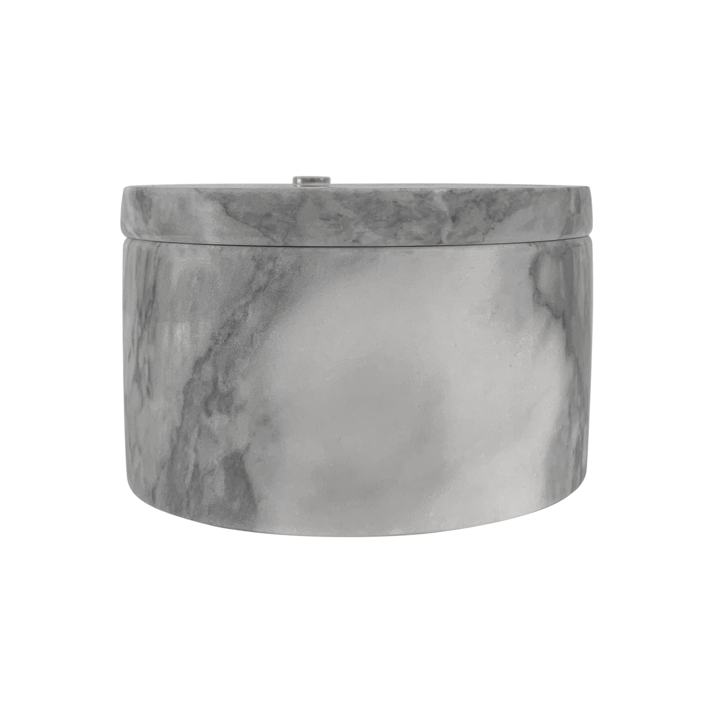 Fox Run White Marble Double Salt Cellar, 4” x 4” x 2.5”