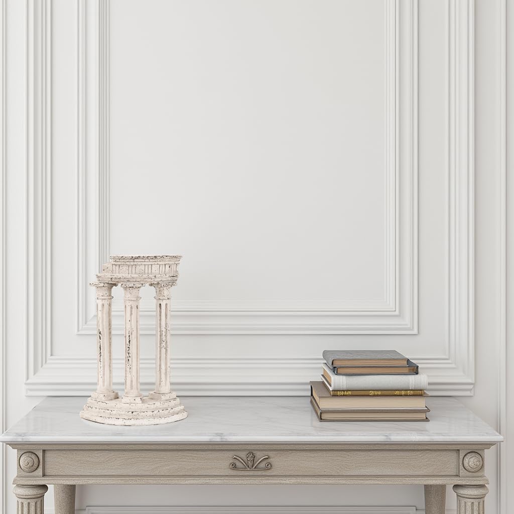 Howard Elliott Collection Temple of Portunus II Sculpture for Home and Garden Decor, Ancient Ruin Architectural Column Resin Statue Figurine for Tabletop and Bookshelves, 2.75 x 7 x 10.5 Inch
