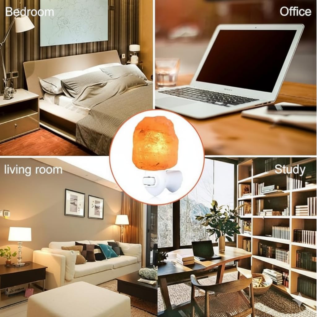 Himalayan Pink Salt Night Lights (Natural, 2)