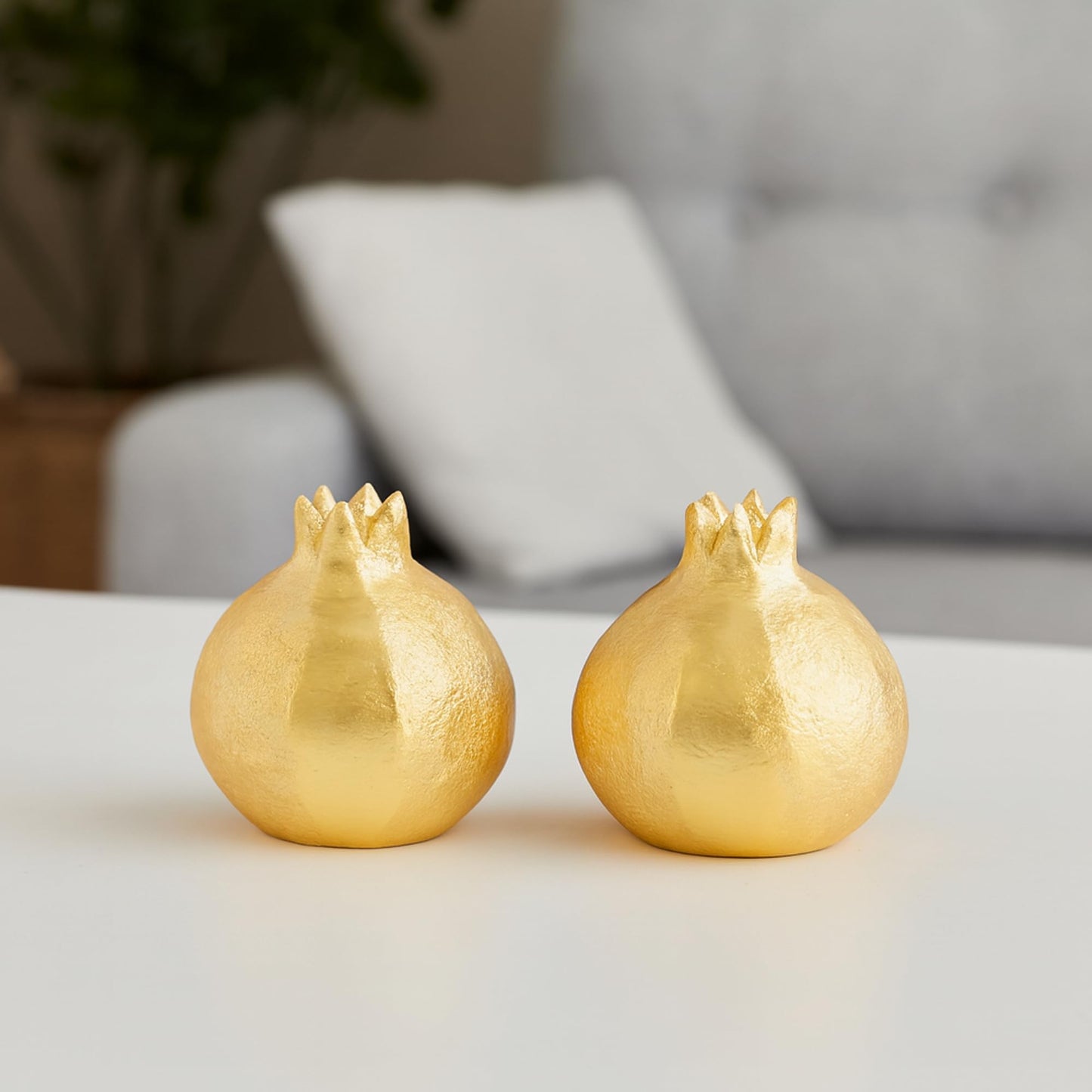 Serein Wellness Pomegranate Salt and Pepper Shaker Set of 2 Modern Kitchen Essentials Home Restaurants Decor Gifts Cooking and Dining for House Warming, Wedding Anniversary, Birthday, Christmas Gift