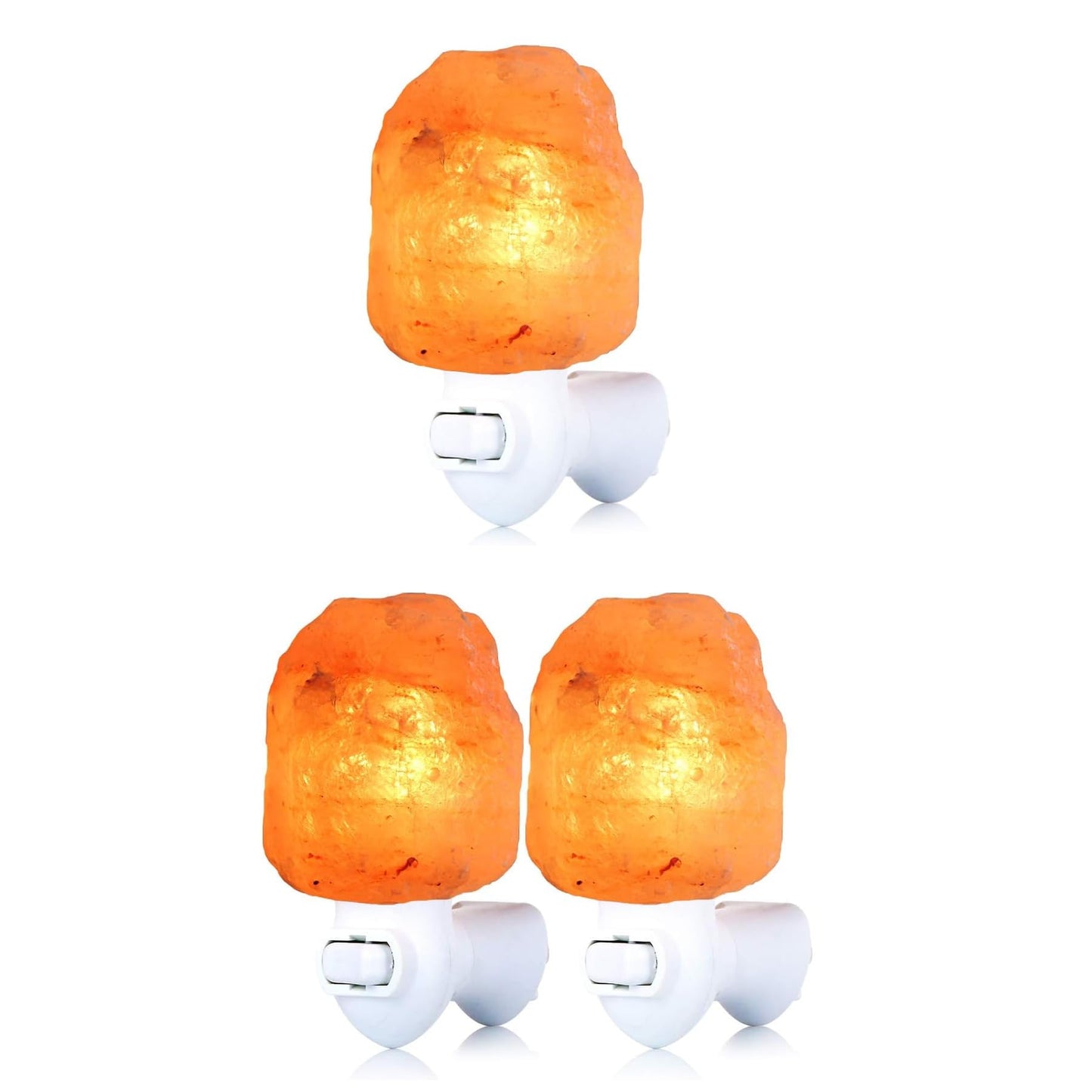 pursalt Himalayan Salt Lamp Night Light & Salt Lamp Night Light 2 Pack Set