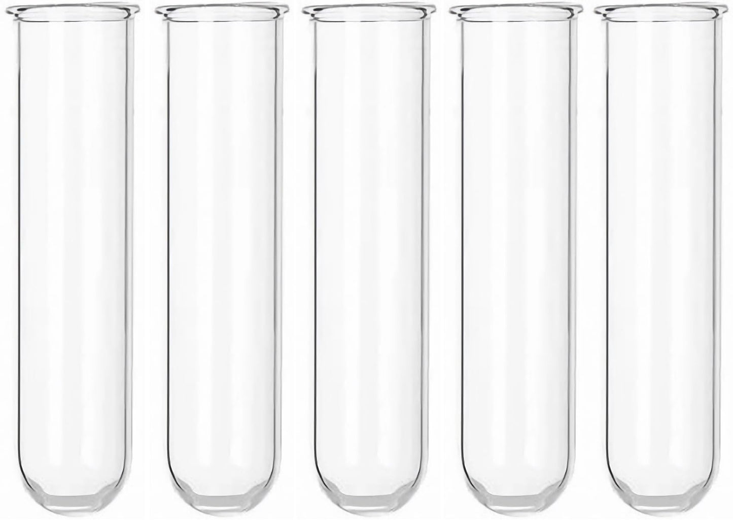 Kingbuy 5 Pack Glass Test Tube Planter, Wall Hydroponic Propagation Vases