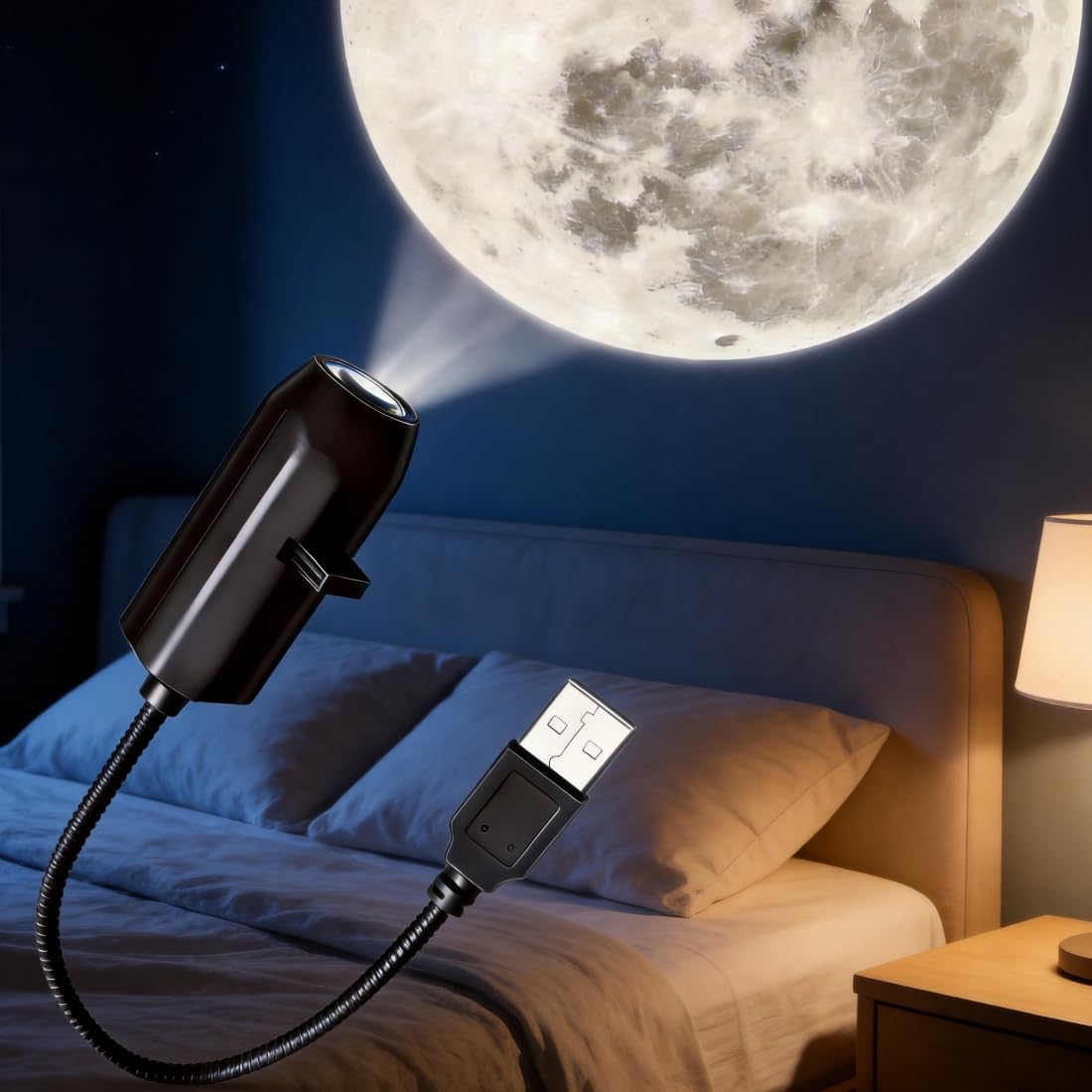 16-in-1 Galaxy Projector Star Night Light for Bedroom - LED Space Projector with 10 Planets & 6 Butterfly Ocean Slides, USB Portable Starry Sky Night Light Projector for Bedroom(16Slides) (Black)