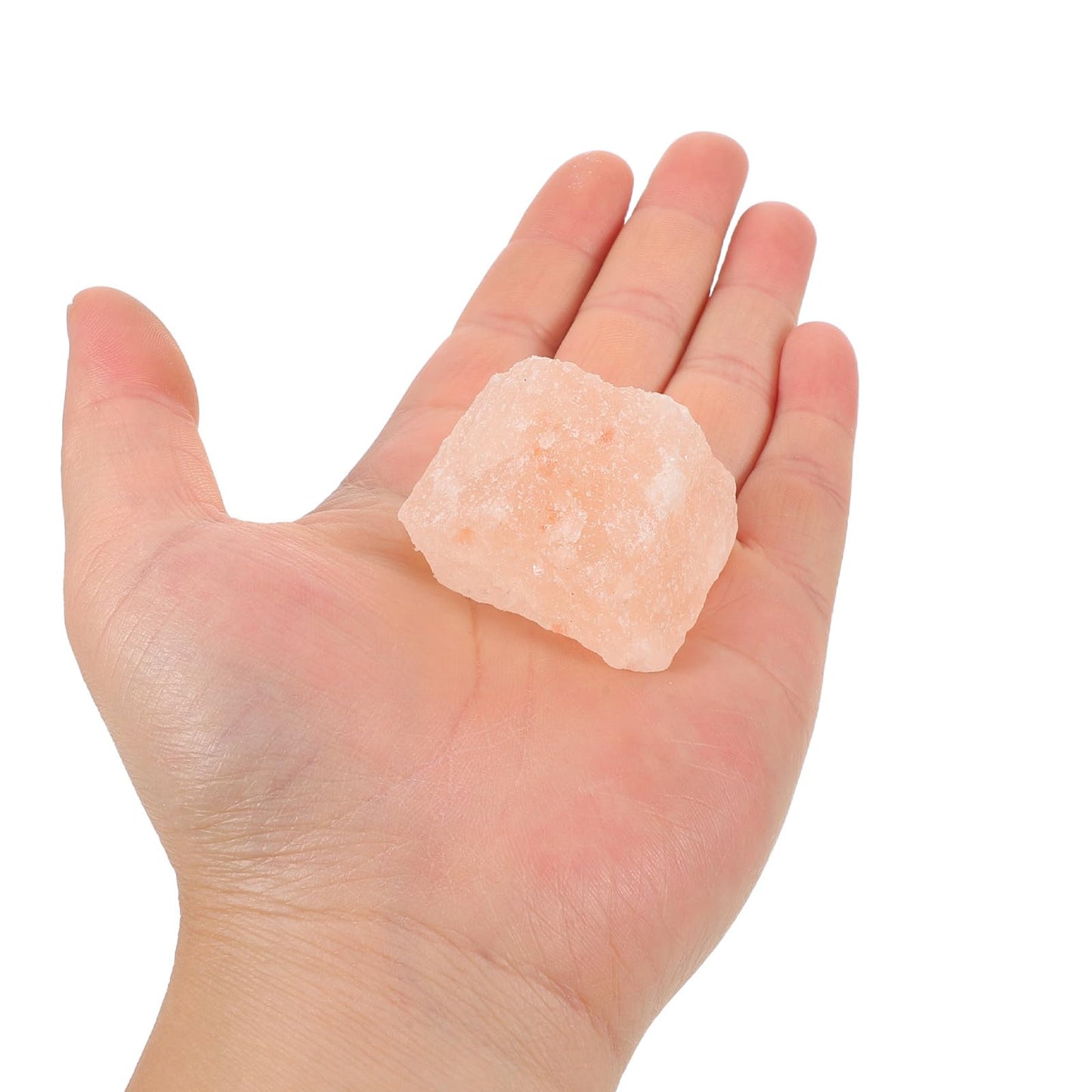 NIYANGLE Natural Pink Salt Rocks 2.2 Pounds Crystal Salt Chunks 2-4cm Stones for Aromatherapy Lamps Home Décor and Relaxation
