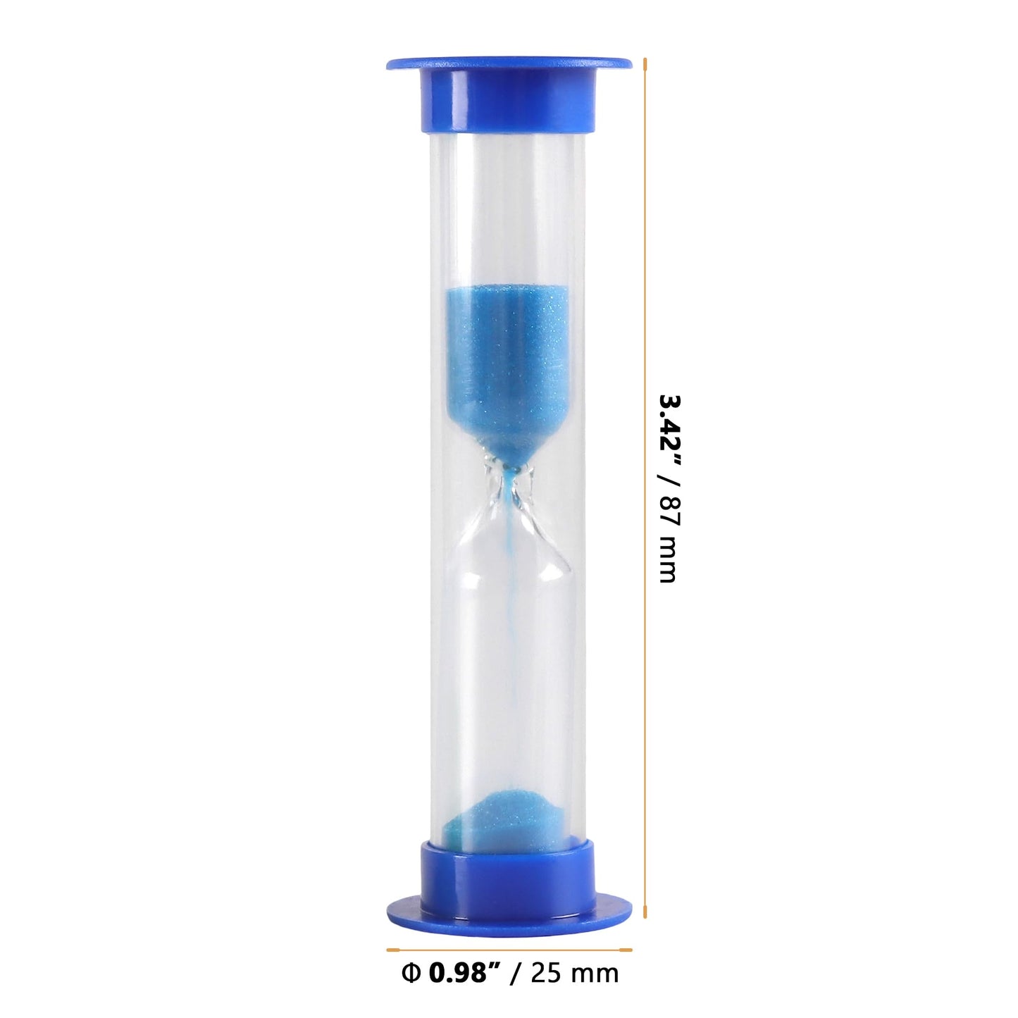 YAUFWUA 60 Pack 1 Minute Sand Timer, Mini Hourglass Timer Bulk 5 Colors One Minute Sand Timers for Classroom,School Prize Party Favors