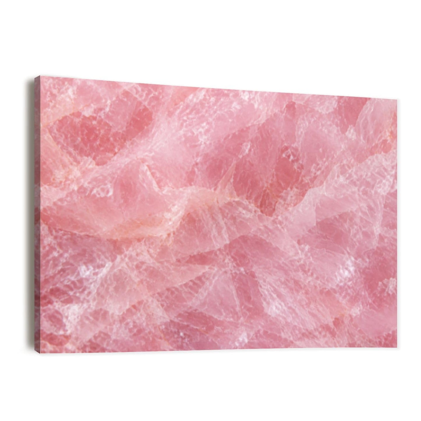 Canvas Wall Art Prints Himalayan pink salt rock from whole solid crystal block Large Framed Artwork Wall Paintings Pictures Posters 24"x36" Home Decor for Living Room Office Bedroom