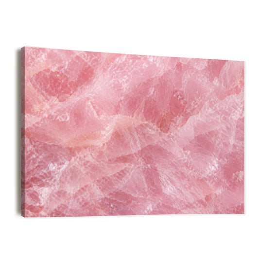 Canvas Wall Art Prints Himalayan pink salt rock from whole solid crystal block Large Framed Artwork Wall Paintings Pictures Posters 24"x36" Home Decor for Living Room Office Bedroom