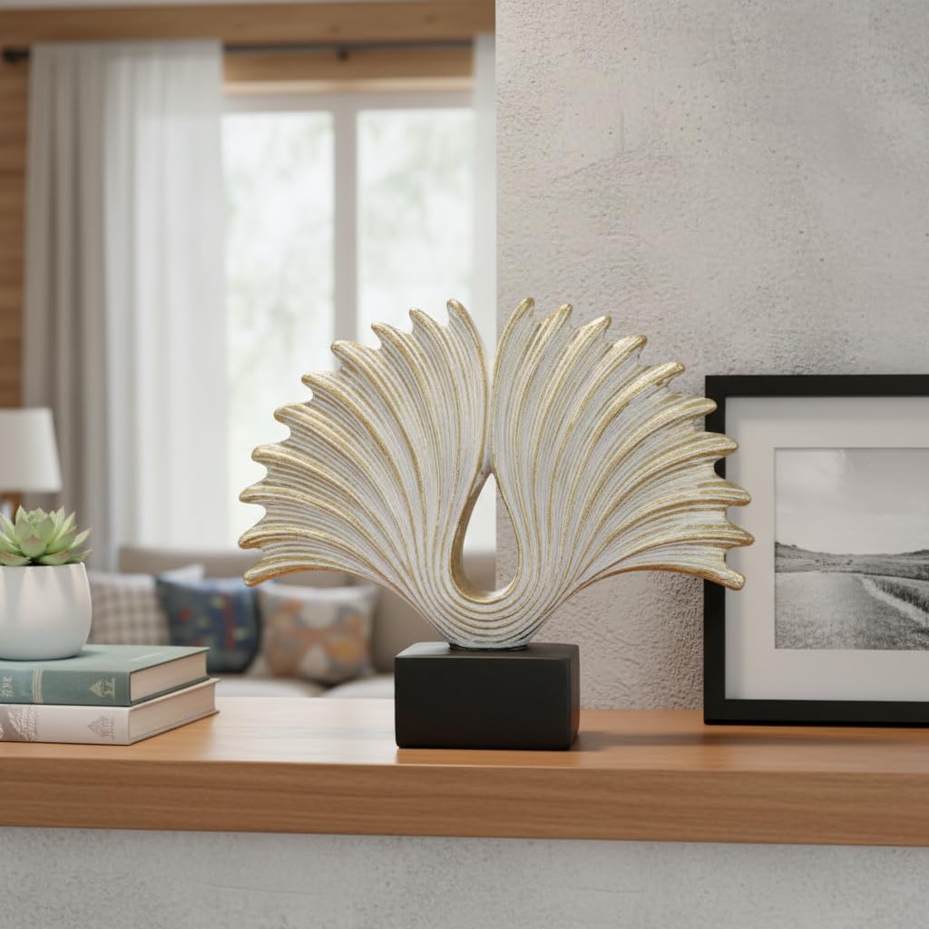 LAIKEARTS 10" Modern Abstract Wing Decorative Sculpture, Knot Sculptures,Home Decor,Coffee Table Statues,Shelf Top Decor Aesthetics,Dining Living Room Desk Decor