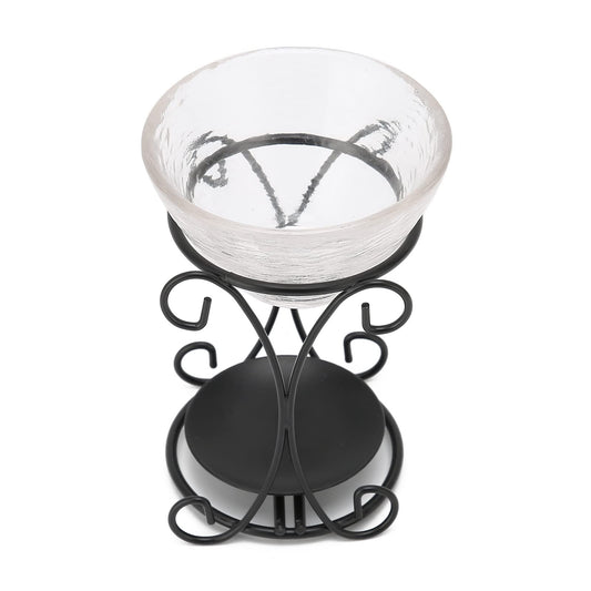Alvinlite Romantic Tealight Candle Holder Oil Burner, Essential Oil Aromatherapy Aroma Wax Melt Burner for Home Indoor