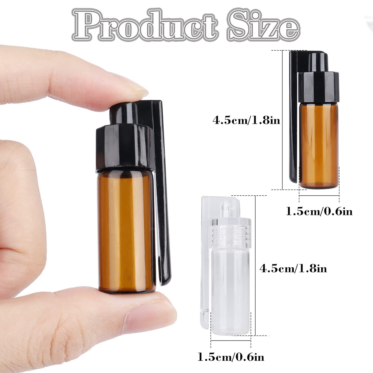 Clear Salt and Pepper Shakers Glass Set Retro Style Glass Spice Shakers Outdoors Travel Kitchen Boxes for Salt Spices