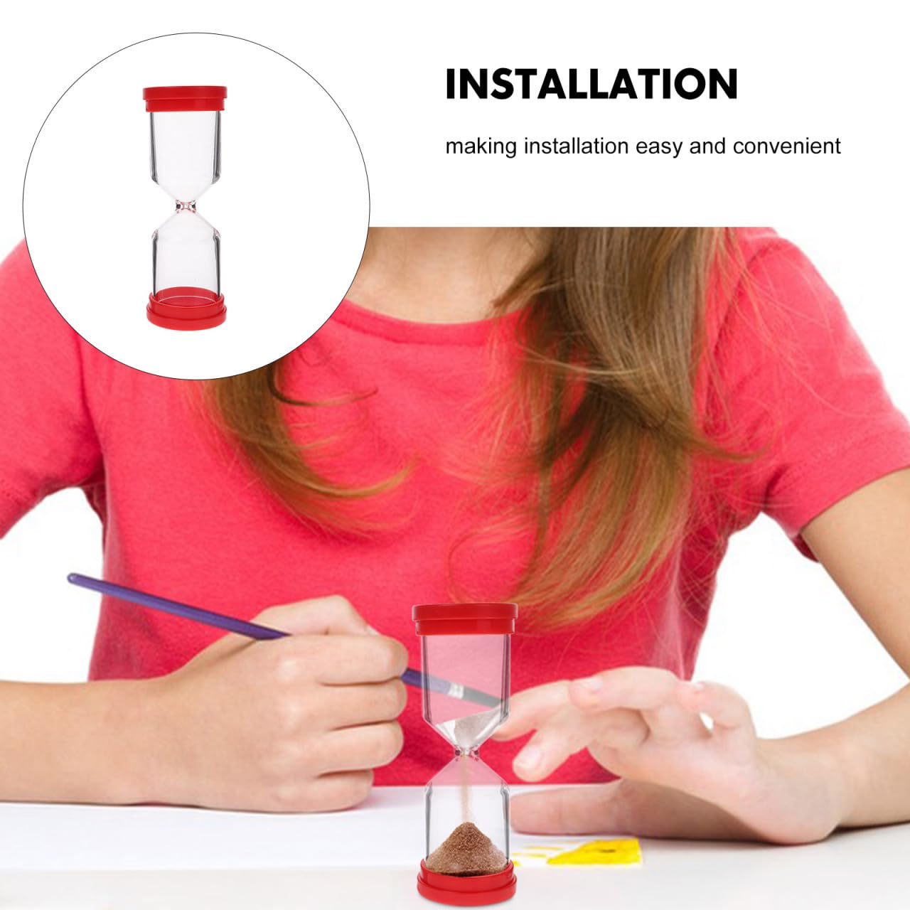 DIYEAH 2Pcs Refillable Hourglass Timer Empty Fillable Sand Timer for Crafts and Home Decor Multifunctional Sand Hourglass for Workouts Study and Cooking 4.92X1.73X1.73In