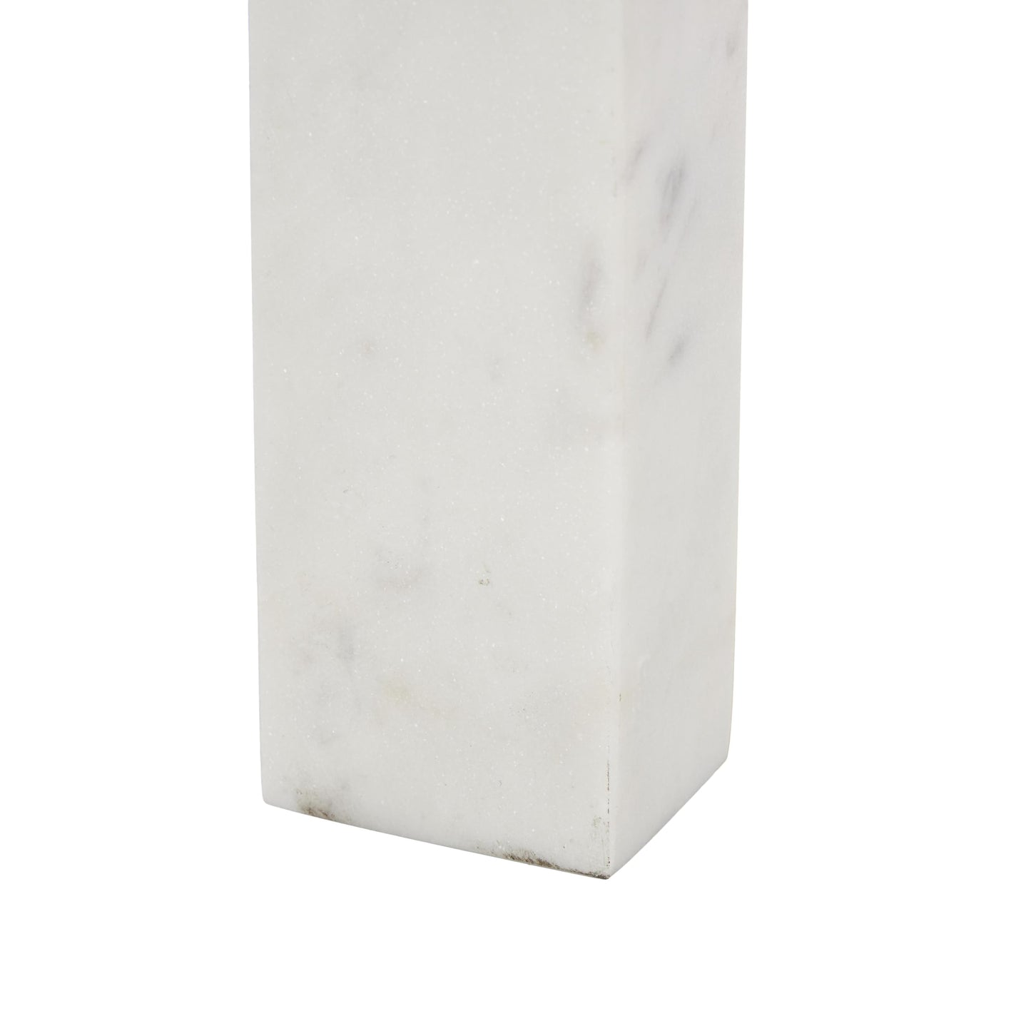 Deco 79 Marble Abstract Decorative Sculpture Square Arch Home Decor Statues with Varying Sizes, Set of 3 Accent Figurines 7",5",3" H, White