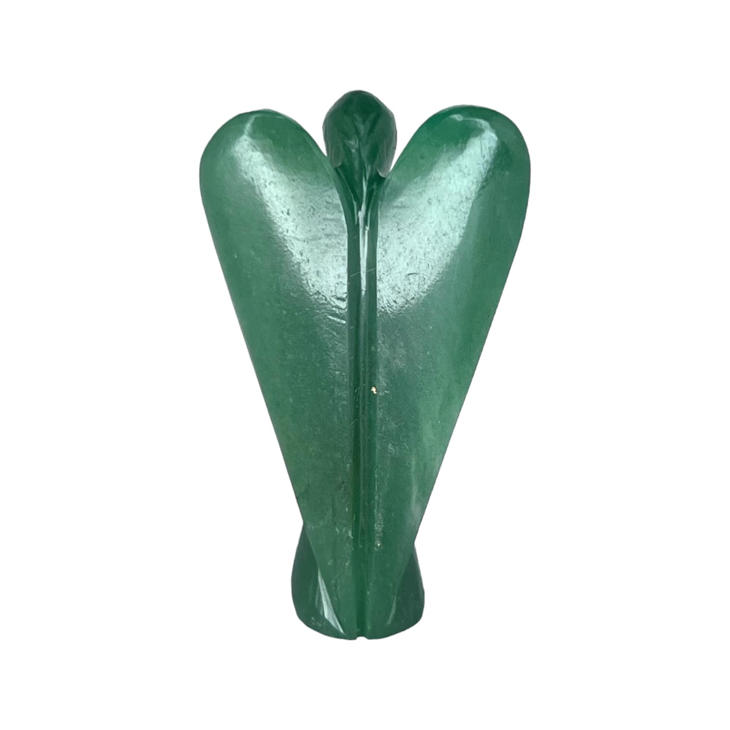 ANAYA AGATE Green Jade Guardian Angel Statue – 2 Inch Natural Hand-Carved Crystal Angel Figurine for Luck, Prosperity & Positive Energy – Healing Stone for Women, Home & Office Decor
