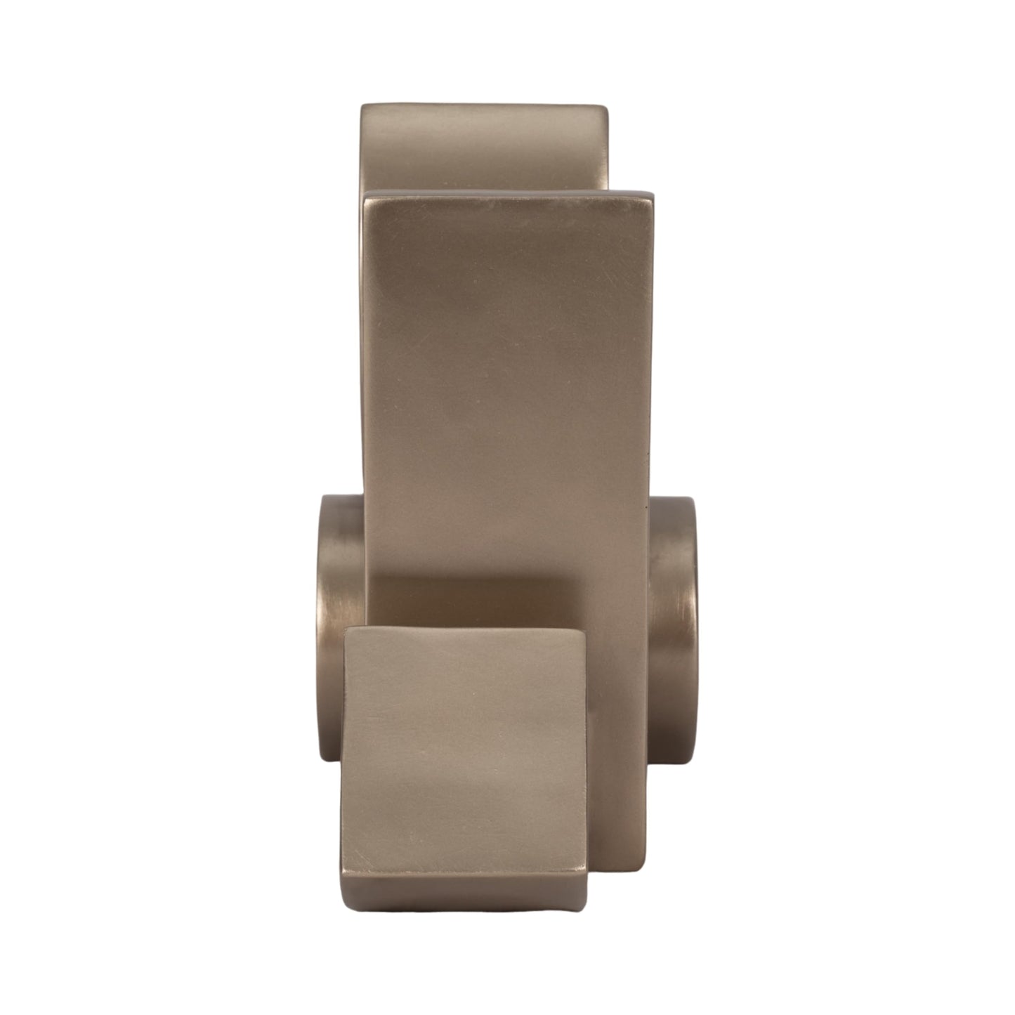 Sagebrook Home Champagne Stacked Shapes Sculpture, Polyresin