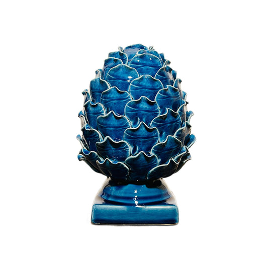 CIBAOF Blue Ceramic Artichoke Statue