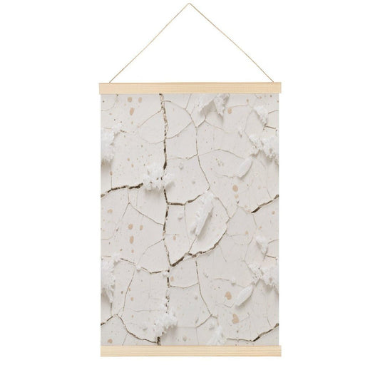 Gypsum Salt Crystals Magnetic Poster Hanger Frame, Wood Wooden Magnet Hanging, Magnetic Poster Frame for Photo Picutre Canvas Artwork Art Print Wall Hanging
