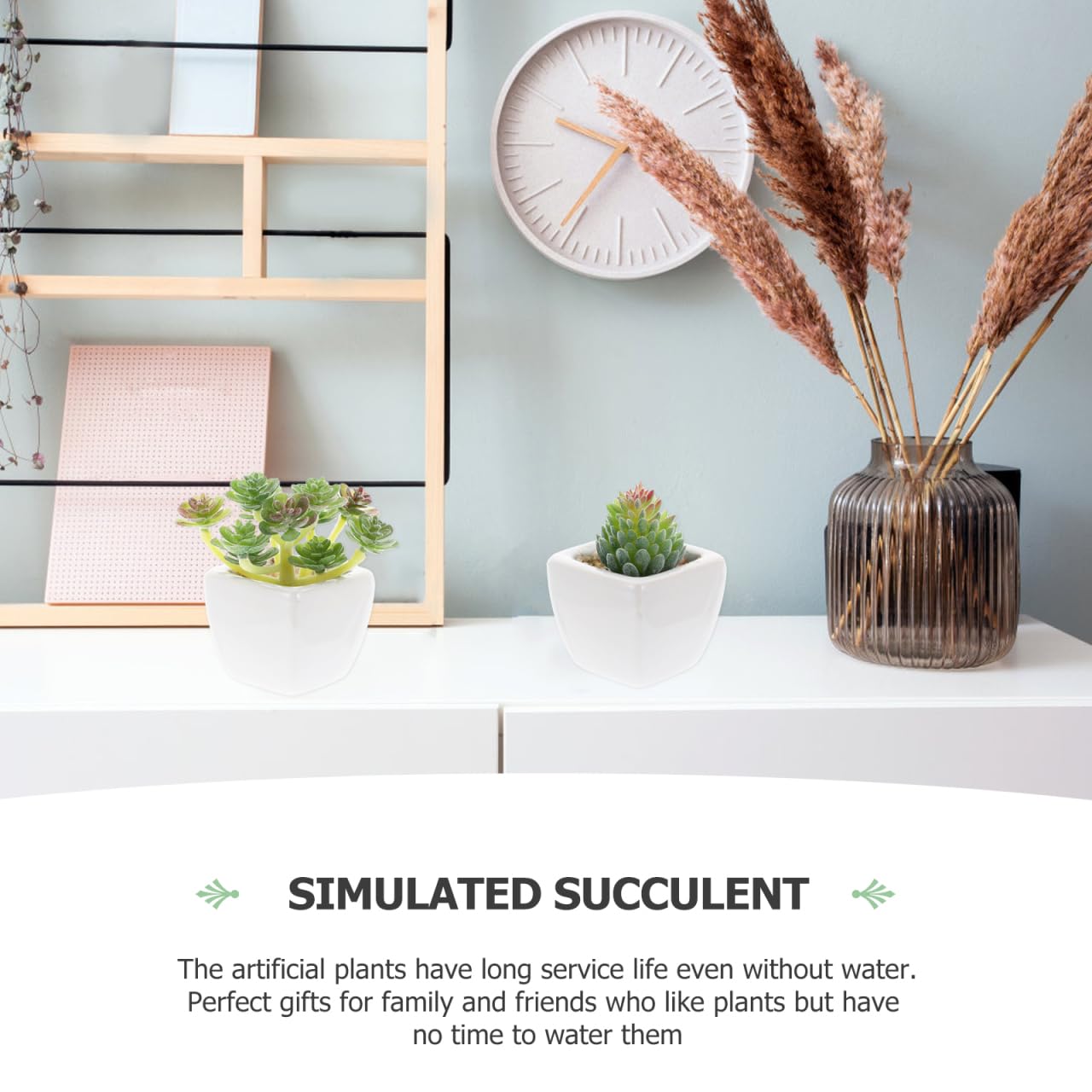 IMIKEYA 6pcs Simulated Succulents Artificial Plants for Outdoors Mini Fake Plants House Decorations for Home Decorative Faux Succulent unpotted Succulents Plants Fake Cactus Cacti Plants
