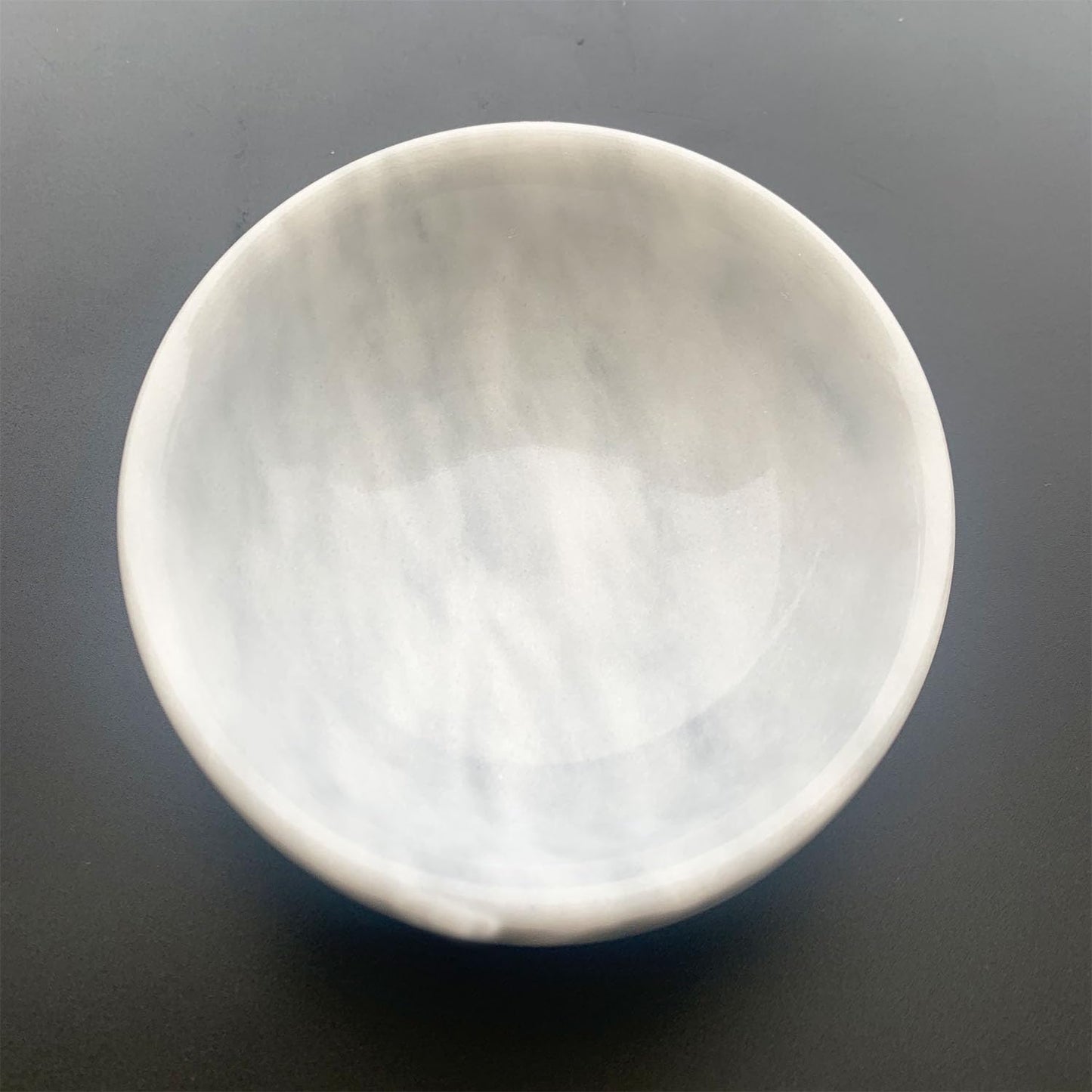 Daszui Natural Marble Decorative Bowls for Home Decor, 4.72 inch Hand-Carved Decorative Bowl Key Bowl, Ritual use, Incense Burner, smudging, Decoration Bowl, offering