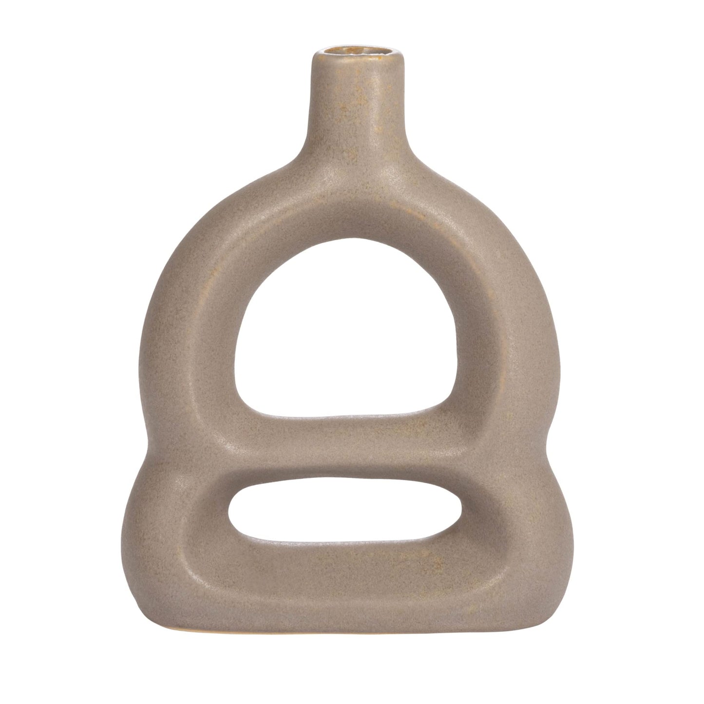 Bloomingville Stoneware Sculptural Vase, Tan