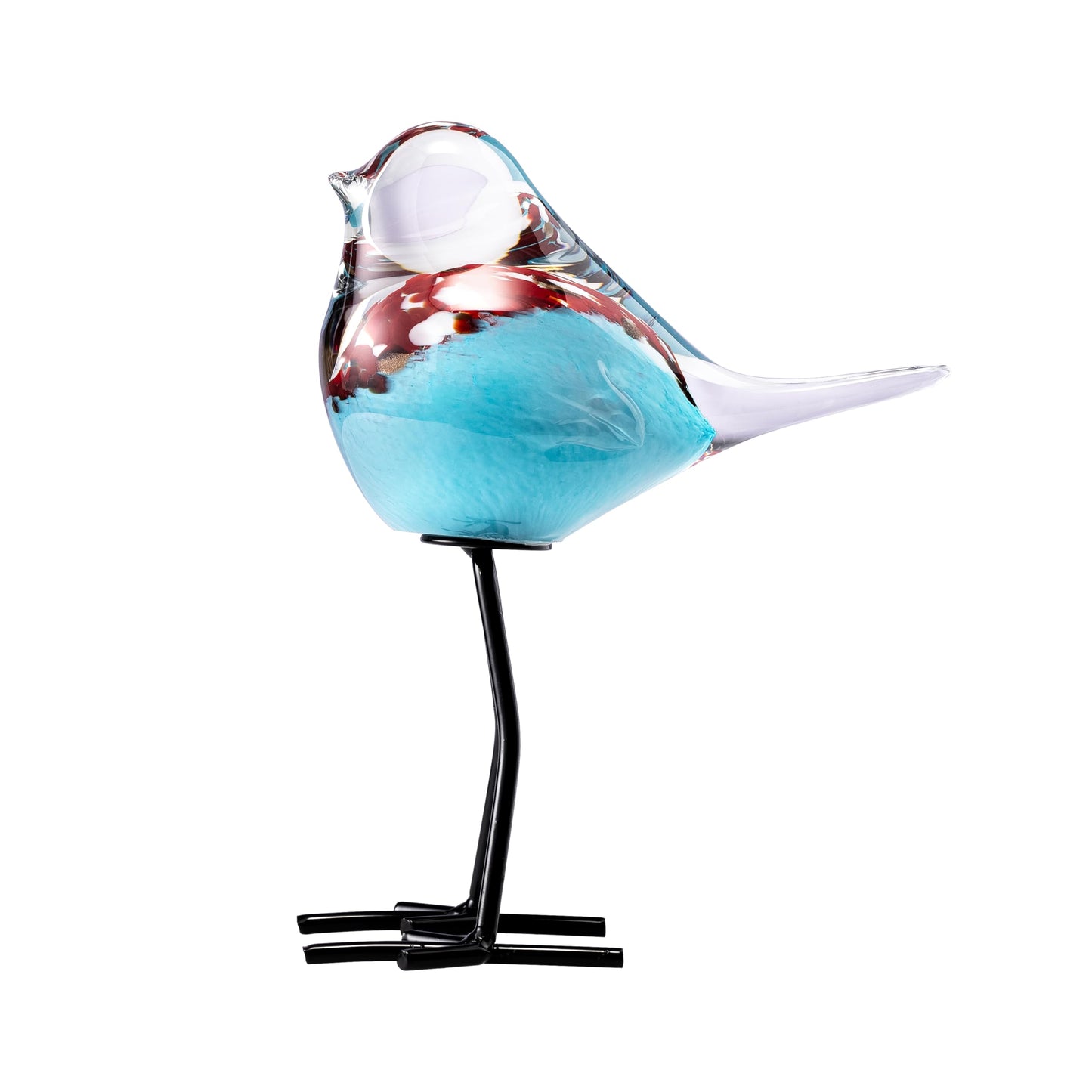 ORRFIDDY Glass Bird Figurines Art Collectible Ornaments Statue Figurines Modern Handmade Sculpture Home Decor
