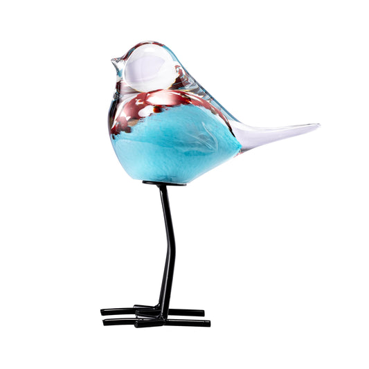 ORRFIDDY Glass Bird Figurines Art Collectible Ornaments Statue Figurines Modern Handmade Sculpture Home Decor