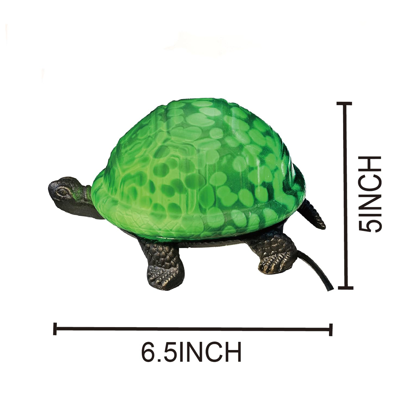 HUIMEIJU Tiffany Glass Turtle Table lamp,bedrrom Night Light.HMJ80015