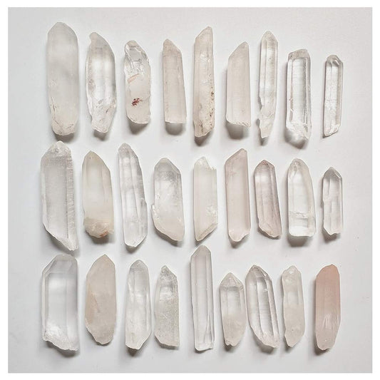 Colorsheng 100g 3.5oz 0.22lb Natural Quartz Crystal Column Points Shards About 20-30 Piece Lot Average Brand
