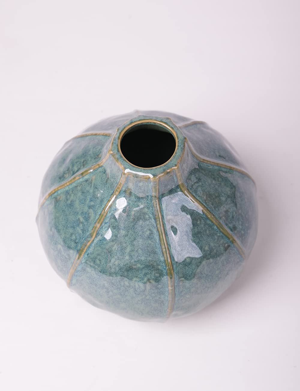 HAUCOZE Ceramic Flower Vase Decorative Sculpture Modern Home Decor Table Centerpiece Gift for Dining Living Room 6.3 Inch