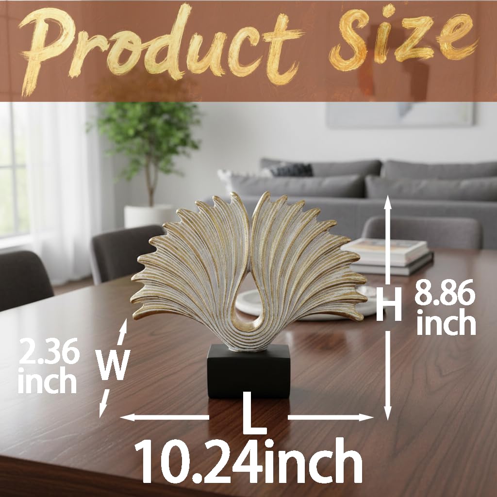 LAIKEARTS 10" Modern Abstract Wing Decorative Sculpture, Knot Sculptures,Home Decor,Coffee Table Statues,Shelf Top Decor Aesthetics,Dining Living Room Desk Decor
