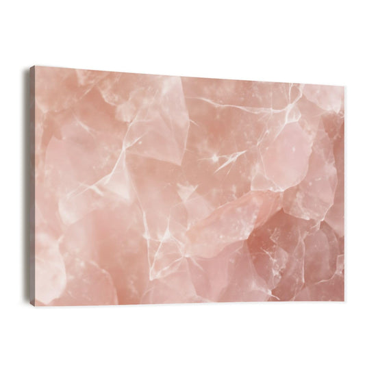 Canvas Wall Art Prints Himalayan pink salt rock from whole solid crystal block Large Framed Artwork Wall Paintings Pictures Posters 24"x36" Home Decor for Living Room Office Bedroom