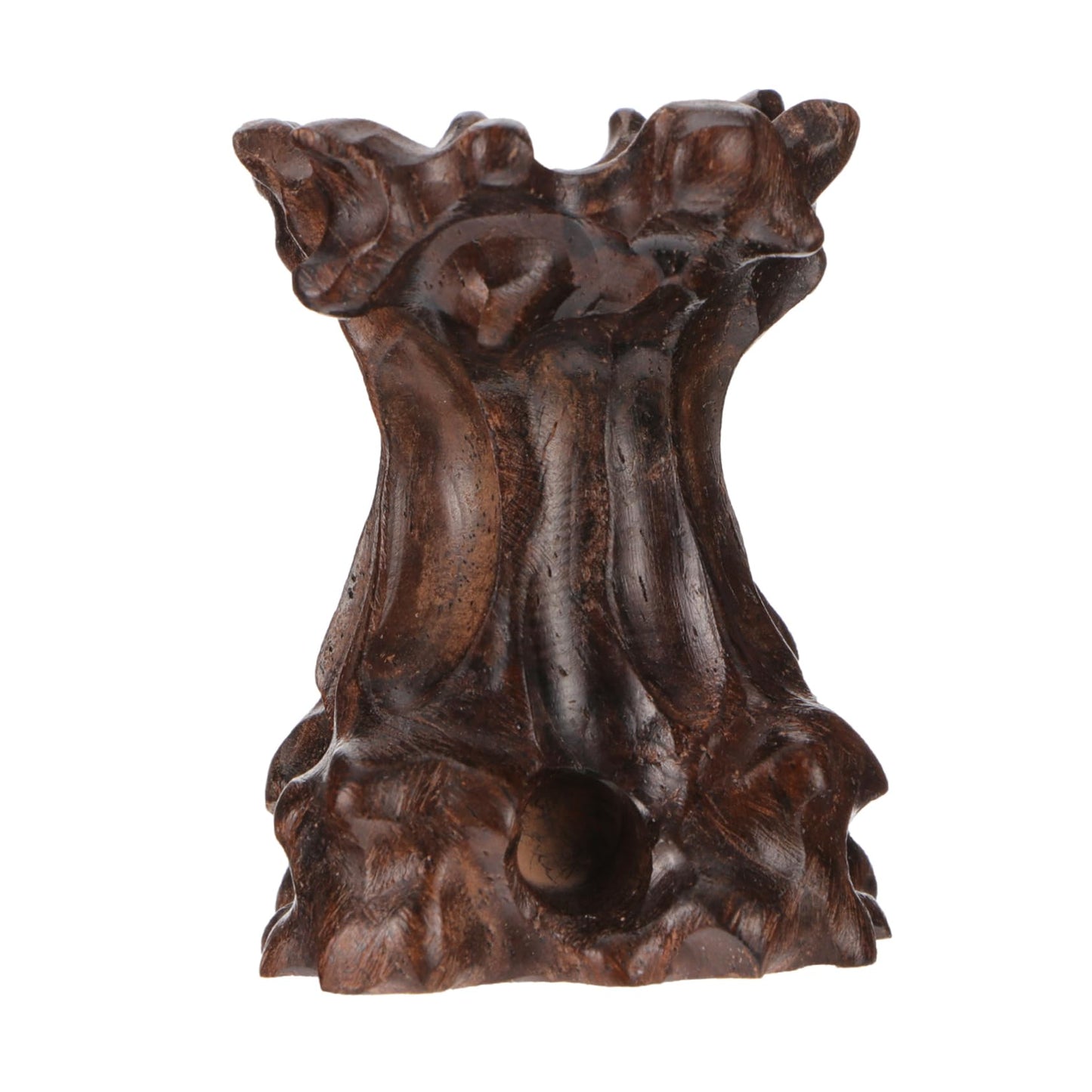CORHAD Wood Carving Base 2.16X1.96X1.57In Crystal Ball Stand Sphere Holder Pedestal for Home Decor Display Stands Easy Installation Sturdy Support