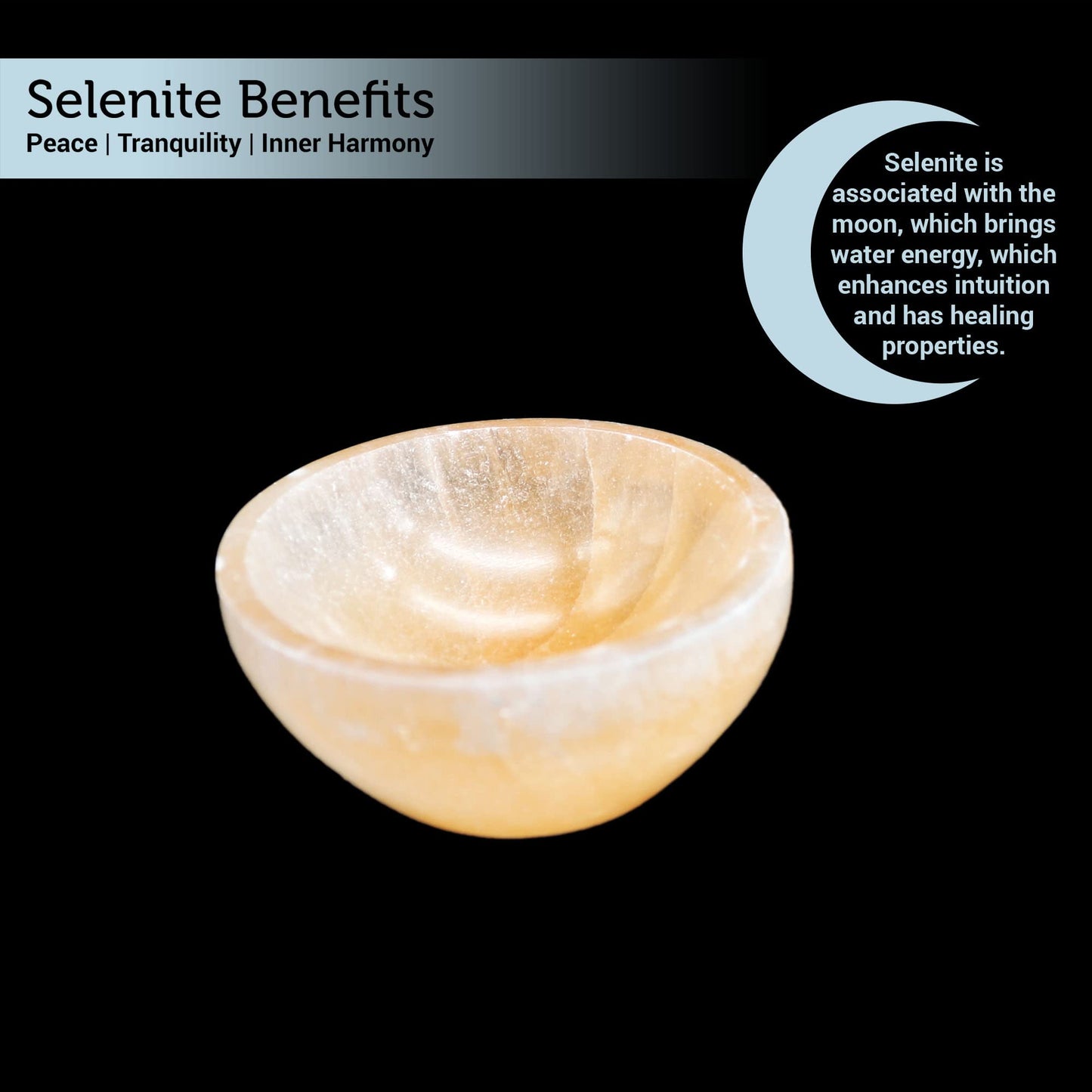 Soul Sticks Selenite Crystal Bowls for Smudging, Healing, Recharging Crystals | Pure Selenite Smudge Bowl & Crystal Charging Station Ethically Sourced in Morocco, Orange (3 Inch)