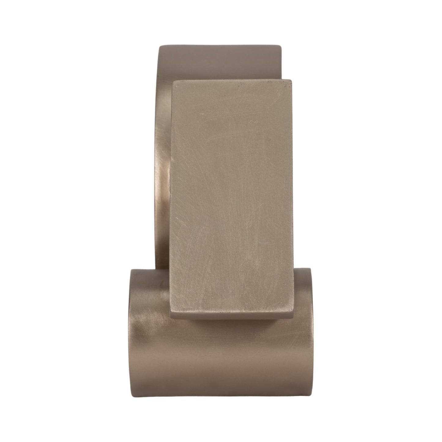 Sagebrook Home Champagne Stacked Shapes Sculpture, Polyresin