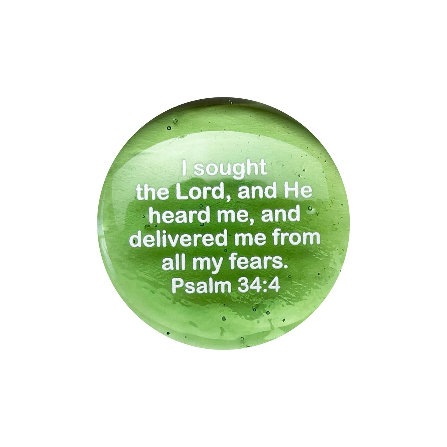 Lifeforce Glass Scripture Glass Stones, Six of Your Favorite Inspiring Bible Verses on Translucent and Opaque Rocks Set IV