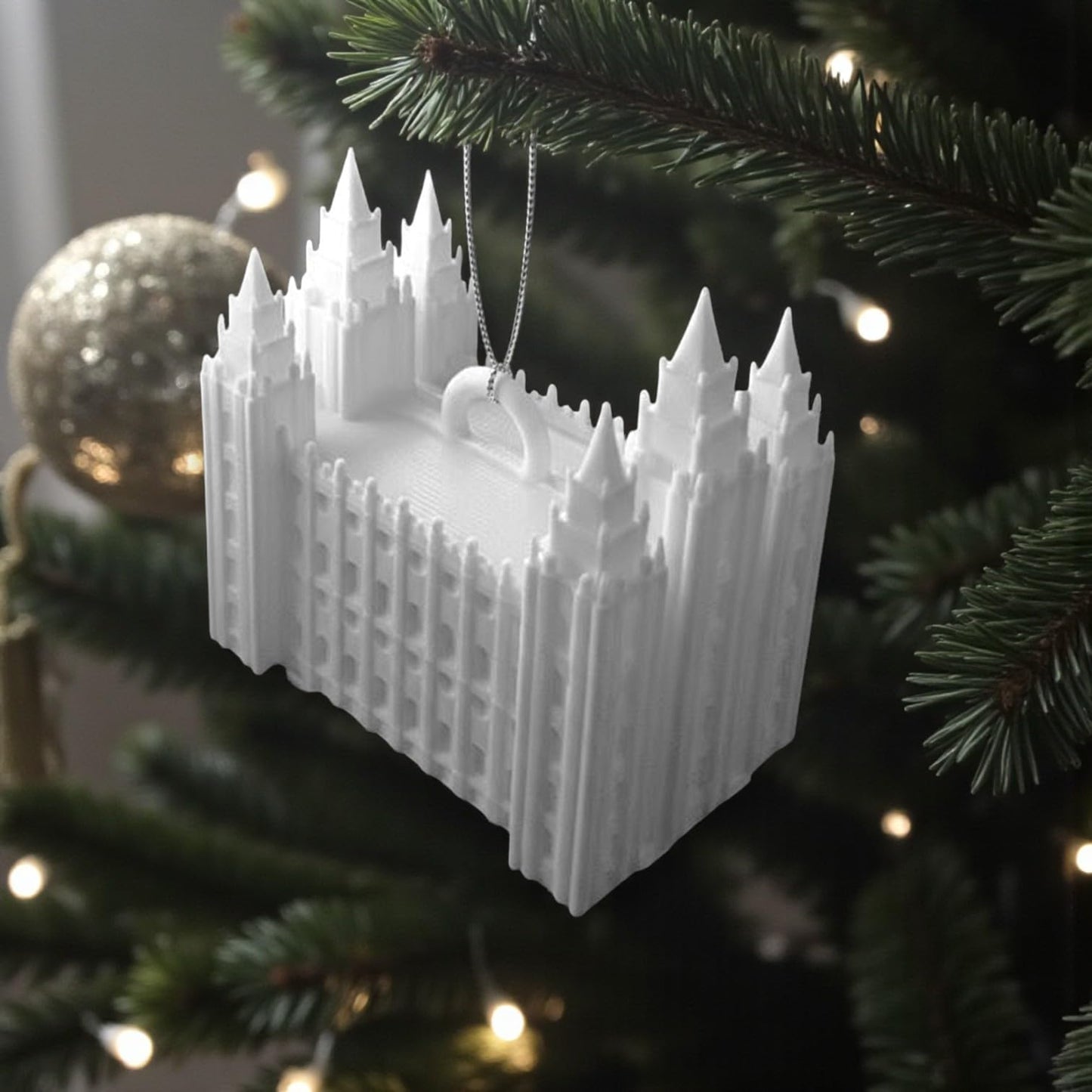 Salt Lake Temple Ornament – LDS Mormon Temple Christmas Decoration | Handcrafted Religious Keepsake for Tree or Home Display