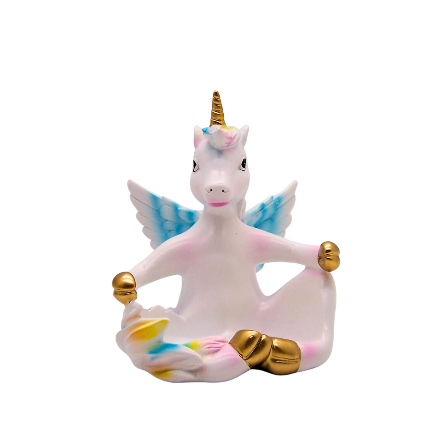 Unicorn Salt and Pepper Shaker Set with Holder – Sitting Unicorn Novelty Salt Pepper Set, Whimsical Kitchen Decor with Glass Shakers Included, 4.25 Inch