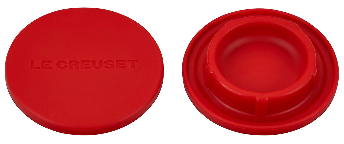 Le Creuset Silicone Mill Caps, 2 1/2", Cerise