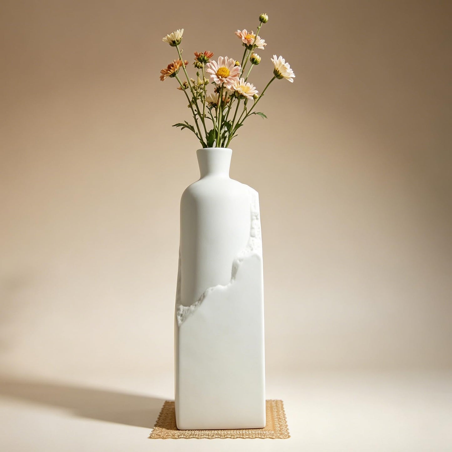 Ceramic Flower Vase 10.63″ Tall for Home Decor Living Room Office