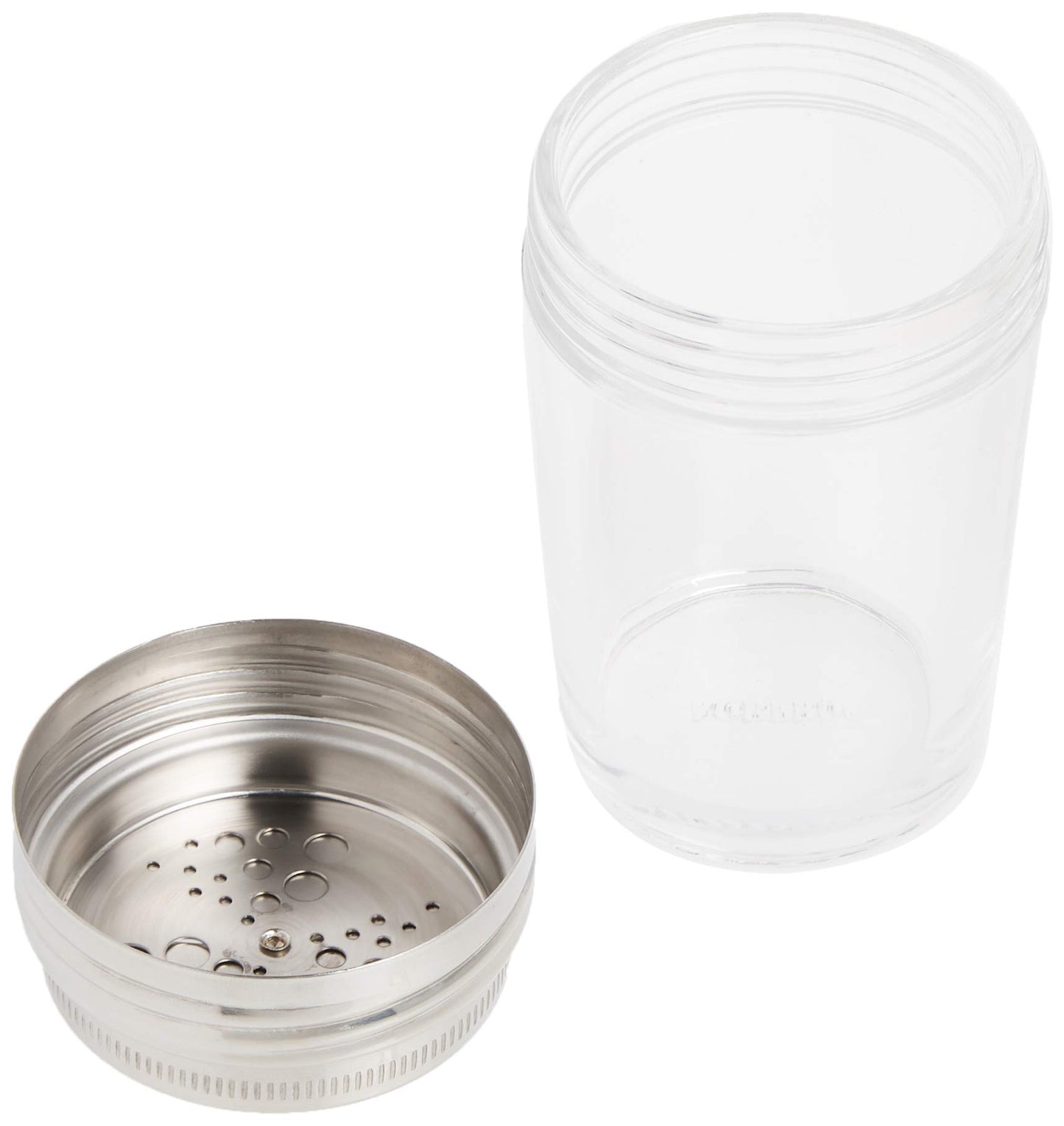 Norpro Shaker Cup Glass Adjustable Pizzeria Style Pepper/Salt/Cheese/Spice 5.25"