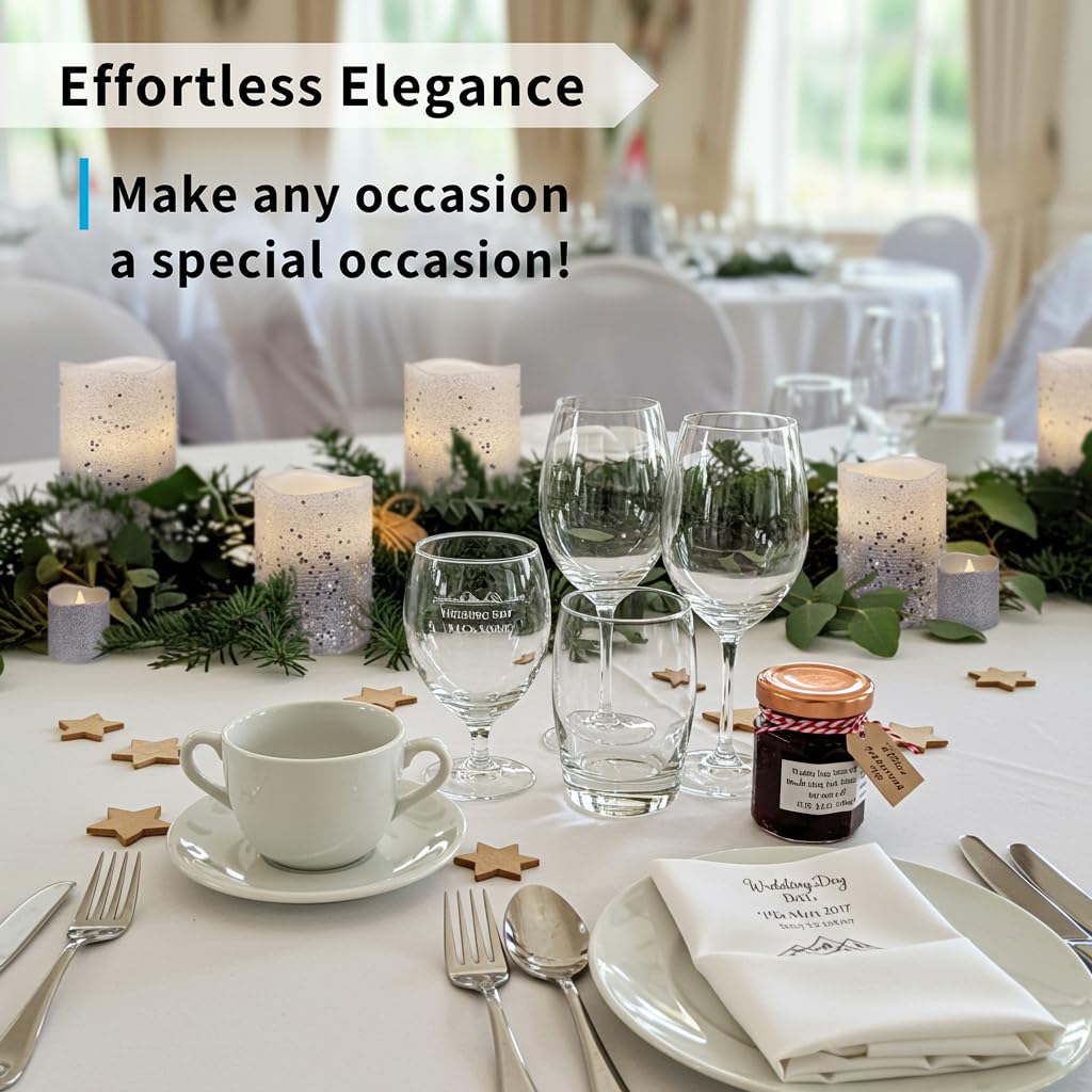 FURORA LIGHTING Silver Glitter LED Candles, 8-Pack Set with Remote & Timer