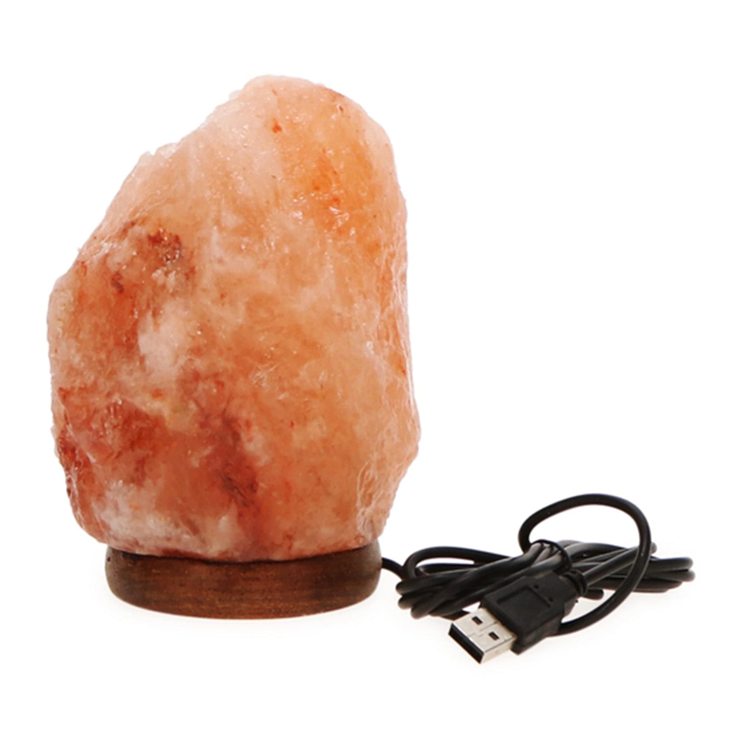 TRAKK Himalayan Salt Lamp 7 Inch All Natural Crystal Salt Rock Night Light Classic Base