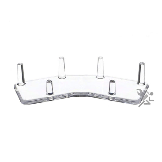 OnFireGuy 4.5" Paired 3-Peg Display Stand for Minerals Fossils and Geode Specimens, Qty: 1