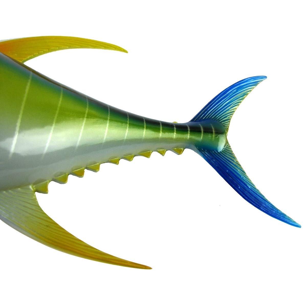 28" Yellowfin Tuna Saltwater Fish Wall Mount Trophy Taxidermy Hand Painted Hanging Plaque