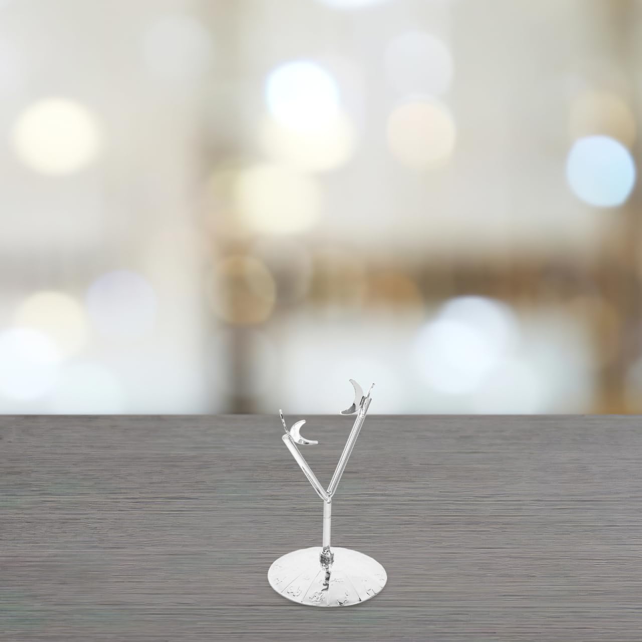 FUNOMOCYA Crystal Sphere Holder Stand with Rhombus Ore Bracket Metal Display Easel for Minerals and Gemstones 4.3 X 2.8 X 2.7 Inches