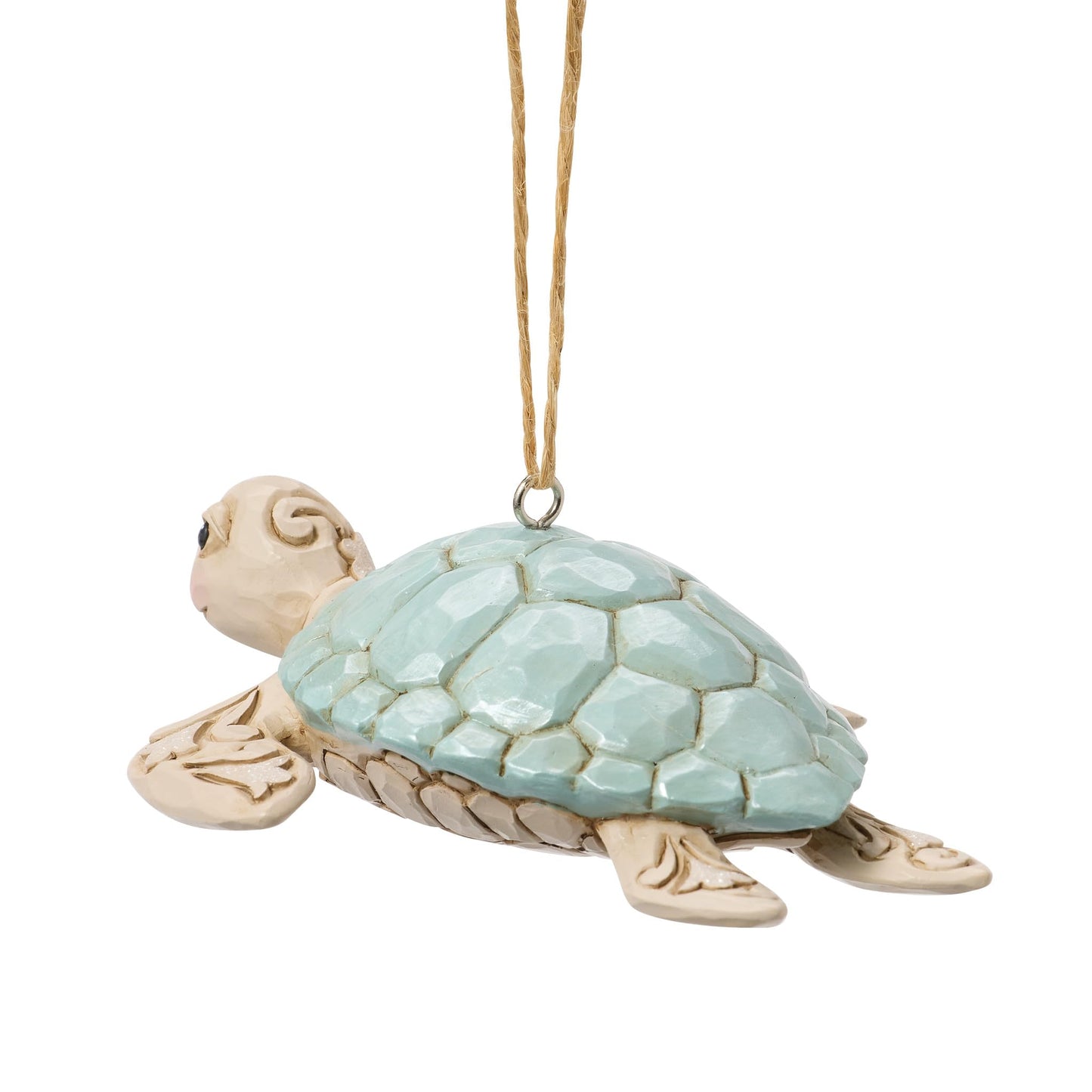 Enesco Jim Shore Heartwood Creek Coastal Sea Turtle Hanging Ornament, 1.25 Inch, Multicolor