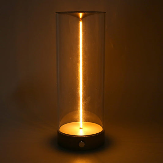 Jiawu Bedside Night Light, Modern Minimalist Dimmable Touch Lamp with Breathing Effect & Flexible Filament, USB Charging Portable LED Table Lamp for Bedroom Baby Nursery Living Room