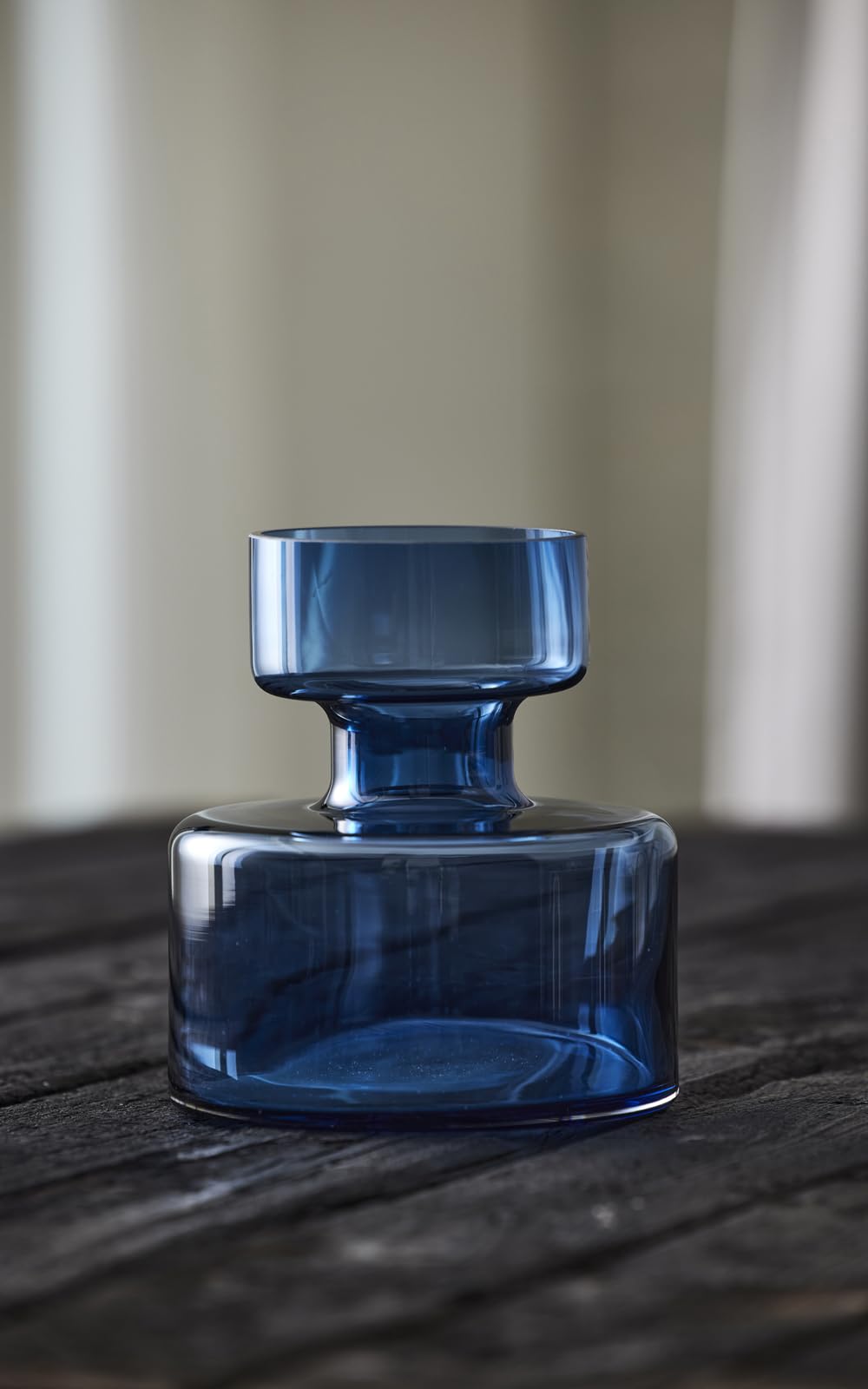 Lyngby Glass Tubular23565 Base, 7.9 inches (20 cm), Blue